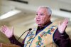 Manitoba Métis Federation president David Chartrand speaks during a press conference in Ottawa on Wednesday, Aug. 6, 2025. THE CANADIAN PRESS/Spencer Colby