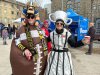 Football fans Steve and Sheree Bashak, of Brampton, Ont., are seen in Winnipeg on Friday, Nov. 14, 2025, ahead of Sunday's Grey Cup game. THE CANADIAN PRESS/Brittany Hobson