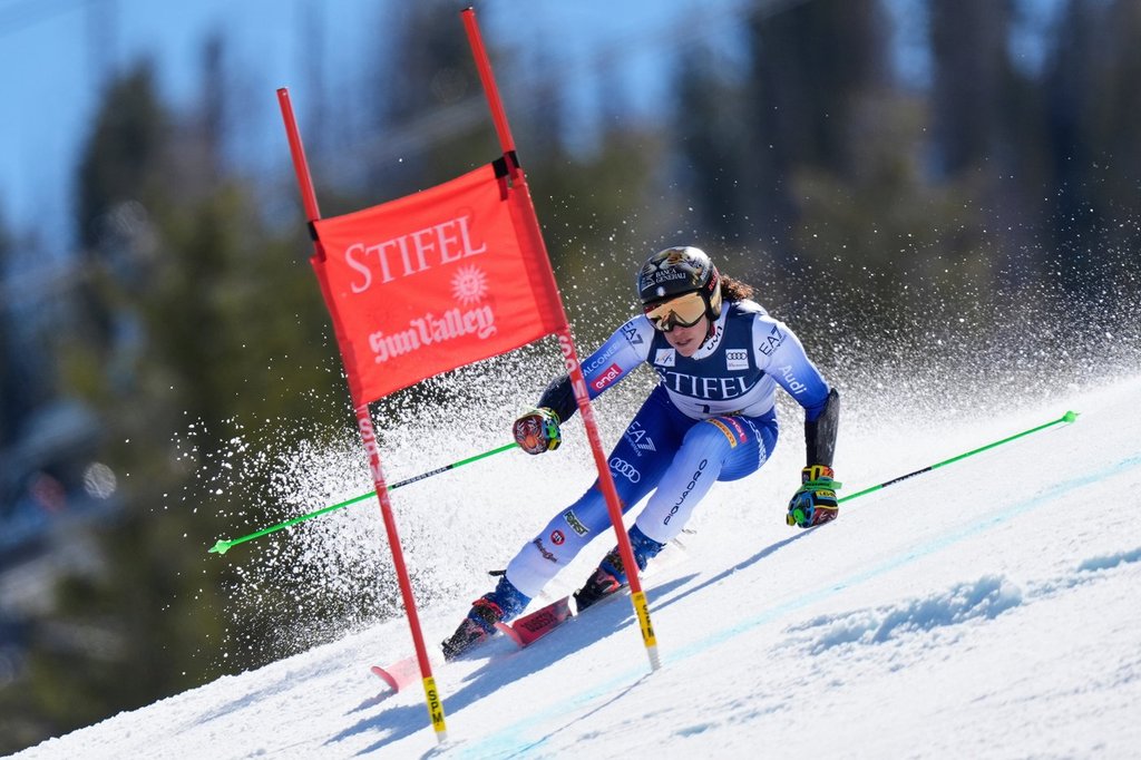 Overall skiing champion Federica Brignone returns to snow training 8 months after severe injury