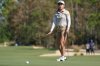 Jeeno Thitikul of Thailand gesture on the seventh green during the final round of the LPGA Tour Championship golf tournament, Sunday, Nov. 23, 2025, in Naples, Fla. (AP Photo/Marta Lavandier)