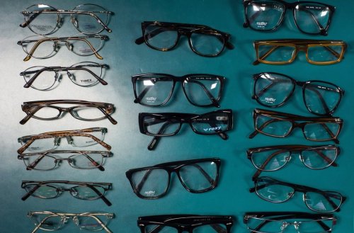 Glasses are seen at an eye clinic in the Downtown Eastside of Vancouver, B.C., on Sunday March 4, 2018. THE CANADIAN PRESS/Darryl Dyck