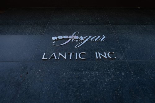 The Rogers Sugar and Lantic sign outside of the Rogers sugar refinery in Vancouver, on Thursday, Nov. 16, 2023. THE CANADIAN PRESS/Ethan Cairns