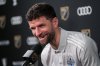 Vancouver Whitecaps' Thomas Muller smiles during a news conference ahead of the MLS Cup final soccer match, in Fort Lauderdale, Fla., Thursday, Dec. 4, 2025. THE CANADIAN PRESS/Darryl Dyck