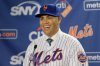 FILE - New York Mets' Carlos Beltran smiles during an introductory baseball news conference in New York, Nov. 4, 2019. (AP Photo/Seth Wenig, File)