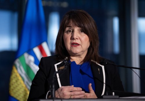 Adriana LaGrange, minister of primary and preventative health care, makes a health-care announcement in Calgary on Thursday, Dec. 21, 2023. THE CANADIAN PRESS/Todd Korol