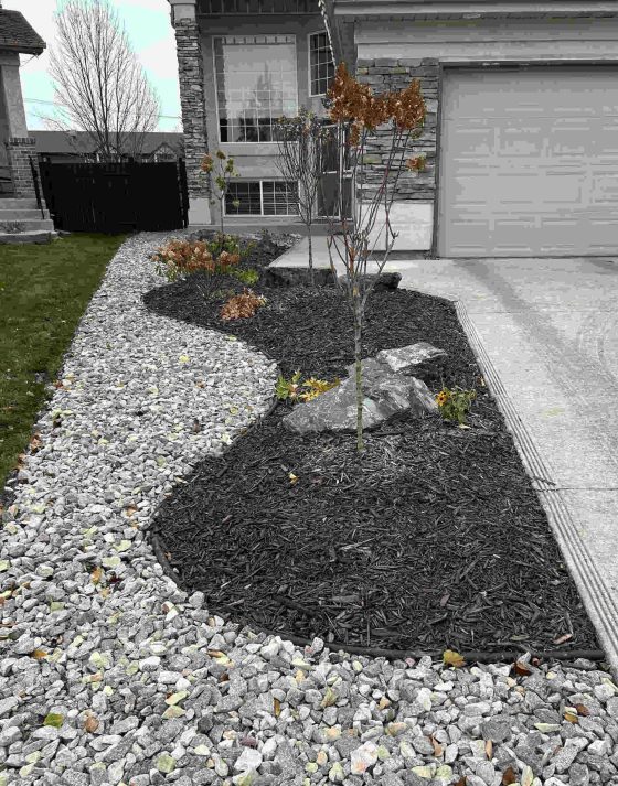 Jen Salamon planted a new garden bed on Oct. 30. (Susan Southern)