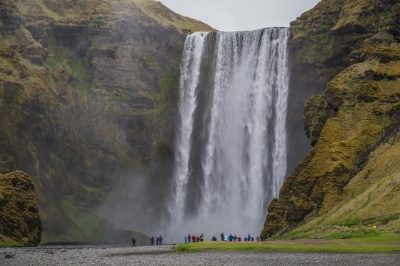 The Skogafoss waterfall is about two hours by car east of Reykjavik. (Tatonka / Dreamstime)