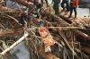 Rescuers use ropes to evacuate the body of a flood victim in Tanah Datar, West Sumatra, Indonesia, Monday, Dec. 1, 2025. (AP Photo/Nazar Chaniago)