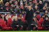 Liverpool's manager Arne Slot reacts during the Champions League opening phase soccer match between Liverpool and PSV in Liverpool, England, Wednesday, Nov. 26, 2025. (AP Photo/Jon Super)