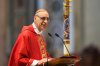 FILE -Cardinal Victor Manuel Fernandez delivers his speech during a mass on the sixth of nine days of mourning for late Pope Francis, in St. Peter's Basilica at the Vatican, May 1, 2025. (AP Photo/Gregorio Borgia, File)