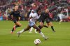 AFC Toronto forward Esther Okoronkwo (23) vies for the ball during first half NSL final action against Vancouver Rise FC in Toronto, on Saturday, Nov. 15, 2025. THE CANADIAN PRESS/Sammy Kogan