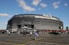 FILE - Tailgaters gather outside MetLife Stadium before an NFL football game between the New York Giants and the Philadelphia Eagles, Sunday, Nov. 6, 2016, in East Rutherford, N.J. (AP Photo/Frank Franklin II, File)