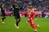Bayern's Lennart Karl celebrates after scoring during the Bundesliga soccer match between Bayern Munich and Freiburg in Munich, Saturday, Nov. 22, 2025.(AP Photo/Matthias Schrader)