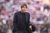 Napoli's head coach Antonio Conte at a Serie A soccer match between Bologna and Napoli, in Bologna, northern Italy, Sunday, Nov. 9, 2025. (Massimo Paolone/LaPresse via AP)
