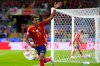 FILE -Spain's Lamine Yamal ceelbrates a goal that was disallowed fro an offside during a round of sixteen match between Spain and Georgia at the Euro 2024 soccer tournament in Cologne, Germany, June 30, 2024. (AP Photo/Manu Fernandez, File)
