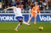 United States' Gio Reyna plays the ball during the first half of an international friendly soccer match against Paraguay, Saturday, Nov. 15, 2025, in Chester, Pa. (AP Photo/Derik Hamilton)