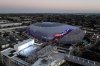 FILE - An aerial view shows the Intuit Dome, the new home of the Los Angeles Clippers, Monday, Oct. 14, 2024, in Inglewood, Calif.(AP Photo/Jae C. Hong, file)