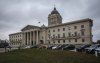 The exterior of the Manitoba Legislature is seen in Winnipeg on Wednesday, Nov. 6, 2024. THE CANADIAN PRESS/John Woods