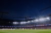 Barcelona and Alaves players play during a Spanish La Liga soccer match between Barcelona and Alaves, in Barcelona, Spain, Saturday, Nov. 29, 2025. (AP Photo/Joan Monfort)