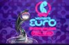 FILE - The tournament trophy is on display at the end of the UEFA Euro 2025 European women's soccer championship final draw at the Swiss Tech Convention Centre in Lausanne, Switzerland, Monday, Dec. 16, 2024. (AP Photo/Laurent Cipriani, File)