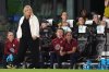 United States Head Coach Emma Hayes watches from the sideline during the second half of an international friendly soccer match against Italy, Monday, Dec. 1, 2025, in Fort Lauderdale, Fla. (AP Photo/Rebecca Blackwell)