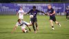 Canadian forward David Ajagbe (19) is shown in action for the University of Portland Pilots against the Gonzaga University Bulldogs, in Portland in a Sept. 27, 2025, handout photo. THE CANADIAN PRESS/Handout — Portland Pilots Digital Media (Mandatory Credit)