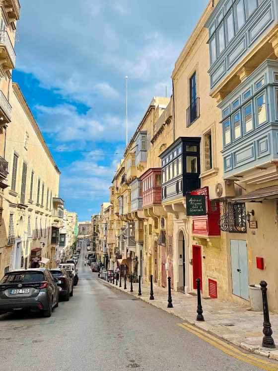 A streetscape in Valletta. (Jen Zoratti / Free Press)