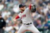 FILE - Boston Red Sox starting pitcher Kutter Crawford works against the Seattle Mariners during a baseball game, June 12, 2022, in Seattle. (AP Photo/John Froschauer, File)