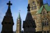 The Canadian flag flies atop the Peace Tower on Parliament Hill in Ottawa on Wednesday, Oct. 30, 2024. THE CANADIAN PRESS/Sean Kilpatrick
