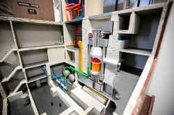 A model in the WR-1 reactor building