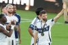 Vancouver Whitecaps forward Thomas Müller (13) waves at the end of the MLS Cup final soccer match against the Inter Miami Saturday, Dec. 6, 2025, in Fort Lauderdale, Fla. (AP Photo/Lynne Sladky)