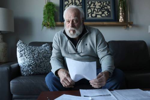 RUTH BONNEVILLE / FREE PRESS
                                Doug Marks is still waiting to find out whether he&rsquo;ll be compensated for a cancelled flight in March 2024.