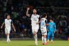 FILE - Monterrey's Sergio Ramos celebrates scoring his side's opening goal against Cruz Azul during a Mexican soccer league match in Mexico City, March 8, 2025. (AP Photo/Eduardo Verdugo, File)