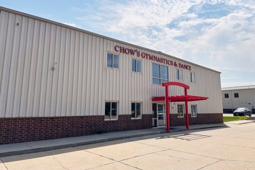 FILE - The Chow's Gymnastics & Dance Institute is seen Aug. 4, 2025, in West Des Moines, Iowa. (AP Photo/Scott McFetridge, File)
