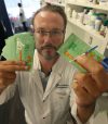 JOE BRYKSA / FREE PRESS FILES
                                Pharmacist / Owner of Brothers Pharmacy Mike Watts at 542 Selkirk Ave with fentanyl testing strips he just took into stock - For $5 each users/parents can test drugs to see if they are laced with deadly fentanyl-Oct 20, 2016 -(See Bill Redekop story)