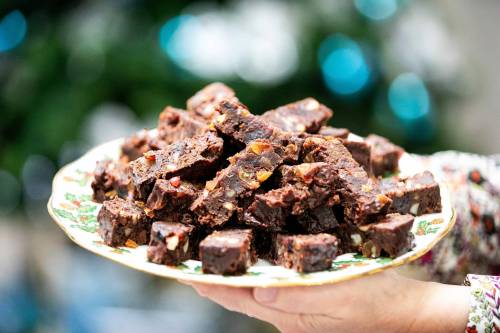 MIKAELA MACKENZIE / FREE PRESS
                                Chocolate Fruitcake is moist and filled with boozy fruit.