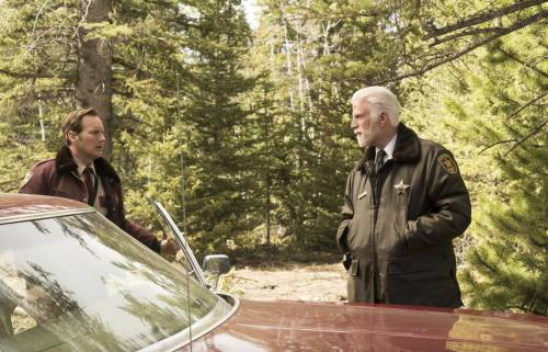 FX
                                Minnesota State Trooper Lou Solverson (Patrick Wilson, left) and Sheriff Hank Larsson (Ted Danson) get caught up in a war between criminal enterprises in Fargo season 2.