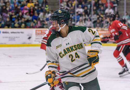 Jim Meagher Photo
                                Clarkson University defender Kate Manness has quickly become a pillar on the back end for the Golden Knights.