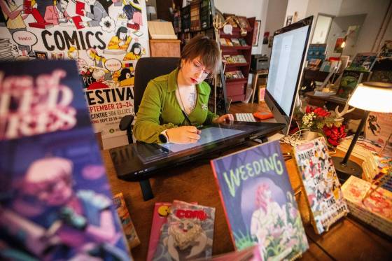 Author and artist S. M. Beiko (Mikaela MacKenzie / Free Press files)