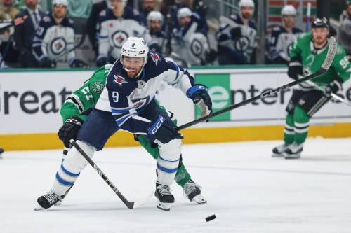 Gareth Patterson / THE CANADIAN PRESS FiLes
                                Winnipeg Jets forward Alex Iafallo said the line changes have felt like &lsquo;a roller coaster sometimes&rsquo; as the club tries to spark something with different combinations.