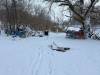 SCOTT BILLECK / FREE PRESS
                                Mostyn Park encampment was cleared out Wednesday, December 10, 2025 - photo taken from west end of the park near Spence