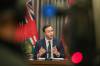 Ruth Bonneville / Free Press
                                Finance Minister Adrien Sala presents Manitoba&rsquo;s second quarter financial report to the media at the Legislative Building in Winnipeg, Monday.