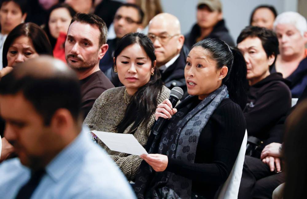 JOHN WOODS / FREE PRESS
 Many attendees had similar concerns during the two-hour question-and-answer session.