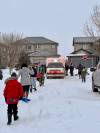 NELSON CAMPSage Creek residents cleared paths for emergency vehicles Thursday.