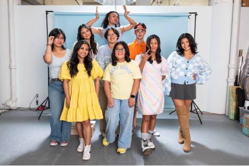 The cast of The Glitter Bird presents a retelling of a classic Filipino folk tale. (Supplied)
