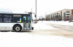 RUTH BONNEVILLE / FREE PRESS
                                Local Gateway/Transit end of line Photo of retirement home on Gateway for story. Story on after hours, transit riders asked to leave the bus at the end of the line on Gateway at Knowles taking refuge in vehicles and inside foyer of retirement home. Story by Malak Dec 22th, 2025