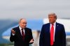FILE - President Donald Trump and Russia's President Vladimir Putin talk, Aug. 15, 2025, at Joint Base Elmendorf-Richardson, Alaska. (AP Photo/Julia Demaree Nikhinson, File)