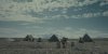 A still shot of camp life from the film 