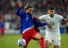 FILE - United States midfielder Cade Cowell (7) battles against New Zealand defender Liberato Cacace (13) during a friendly soccer match, Sept. 10, 2024, in Cincinnati. (AP Photo/Jeff Dean, File)