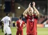 Toronto FC midfielder Michael Bradley reacts after tying the Orlando City FC 1-1, in MLS soccer action in Toronto, on Saturday, August 10, 2019. A home playoff game is on the line as Toronto FC, unbeaten in nine league games (3-0-6), looks to beat Columbus Crew SC and climb past the New York Red Bulls and D.C. United in the Eastern Conference standings as the MLS regular season come to a close Sunday. THE CANADIAN PRESS/Christopher Katsarov